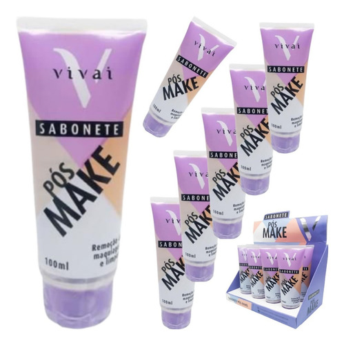 Imagem 6 de 10 de Kit Sabonete Líquido Pré + Pós Make Vivai