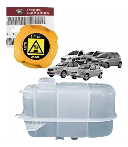 Reserv Agua + Tampa Original Fiat Palio Siena Strada Idea