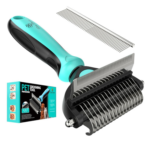 Profesional Cepillo Para Perro Chihuahua Cabeza Dual 2 En 1
