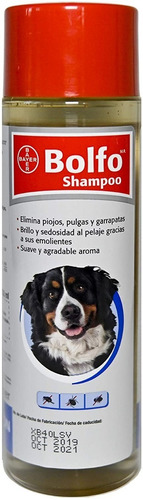 Bolfo Shampoo 350 Ml, Bayer, Antipulgas, Piojos Y Garrapatas