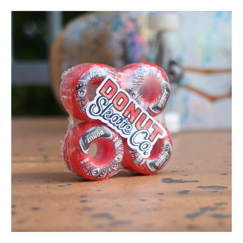 Ruedas Skateboard 56 Mm 95a Tiki Donut Skate Co, Alto Grip