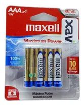 Comprar 4 Pilas Aaa Baterias Aaa Alcalina Alkaline Lr6 Maxell 9297