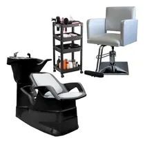 Comprar Bacha Lavacabezas + Combo Peluqueria Sillon Hidraulico 