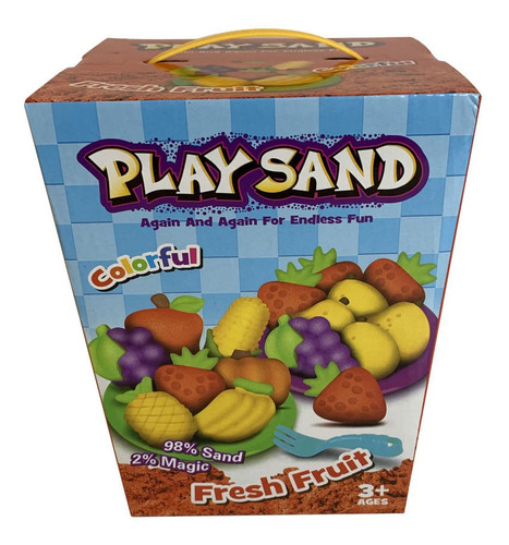 Arena Magica Play Sand Frutas Con Accesorios Full