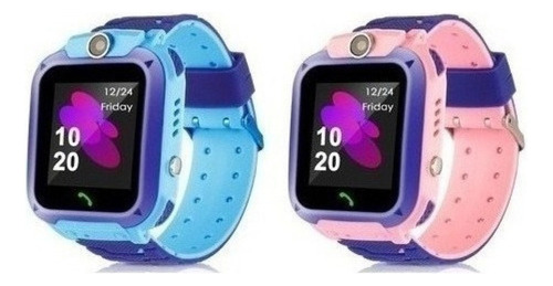 2 Piezas Rosa Smartwatch De C/localizador Lbs/llamada Sos P/