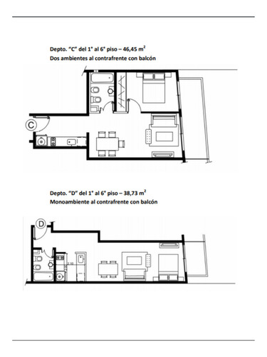 Venta Departamento Monoamb- Balcón-pozo-almagro