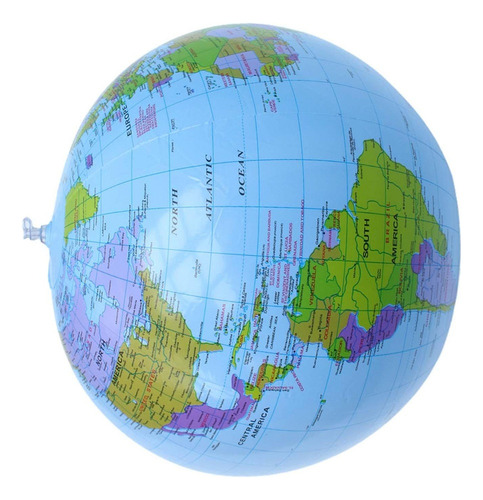 .. Globo Inflable Explotar Geografía 40 Cm Para Enseñar