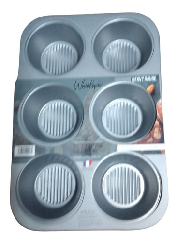 Molde Whiskspro Muffin Teflon Antiadherente X 6