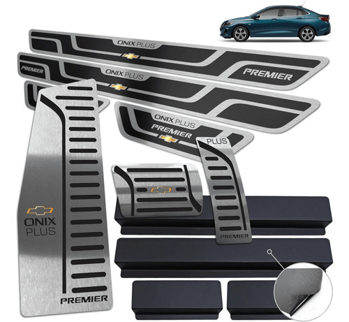 Kit Soleira Pedal Desc Onix Plus Premier 20/.. Aut A.relevo