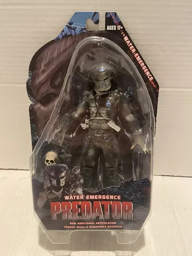 Action Figure Predador Hunter Neca Boneco Alien Vs Water Eme