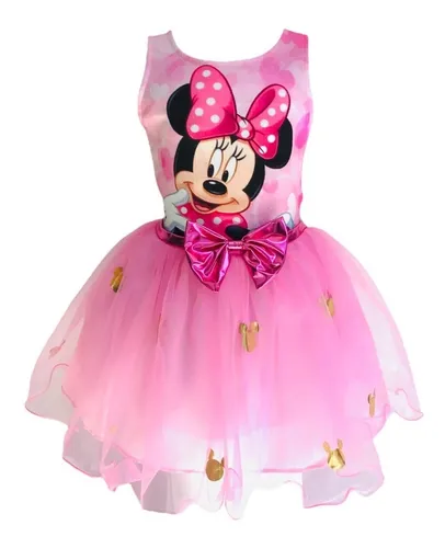 Disfraz Vestido Niña Mimi Minnie Mouse Con Diadema Navidad