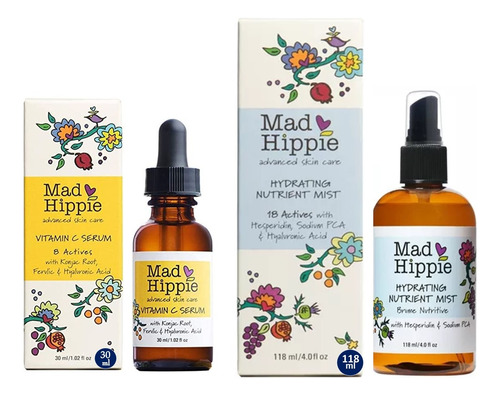 Mad Hippie Suero De Vitamina C + Bruma Hidratante Facial Kit