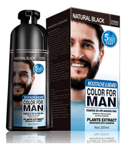 Tinte Natural Para Barba, Crema Natural Para Barba Y Bigote