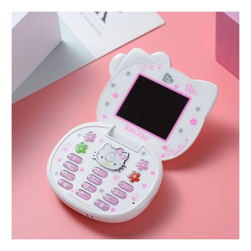 Nuevo Teléfono Plegable Hello Kitty Con Dibujos Animados, Li