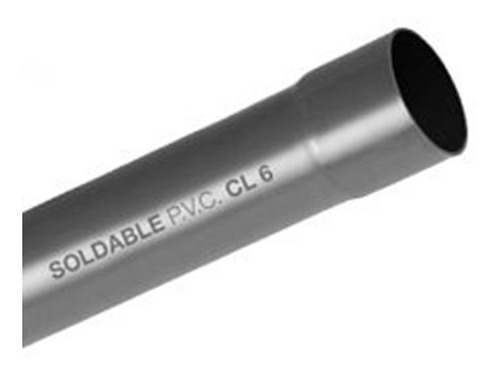 Imagen 1 de 10 de Tubo Soldable 40mm X 6mts Tigre Clase 6 Caño Piscina Riego