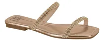 Comprar Sandália Rasteira Feminina Moleca 5462.129 Tiras Em Strass