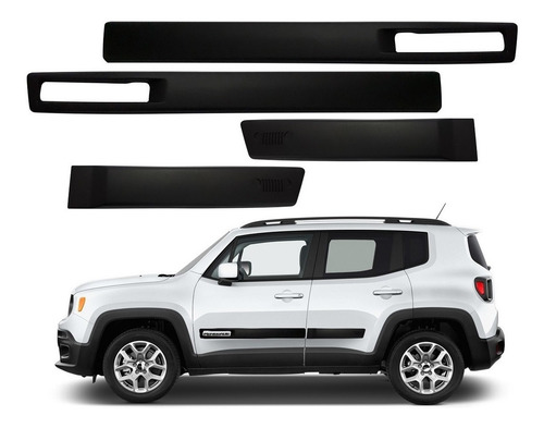 Imagem 1 de 1 de Jogo Friso Lateral Borrachão Original Mopar Jeep Renegade
