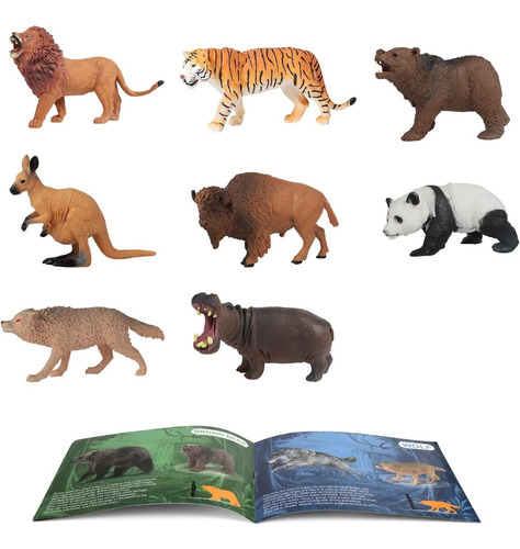 Sets De Muñecos 8 Figuras De Animales De Safari
