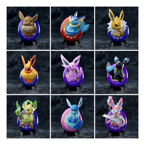 Pokemon Eeveelution Tamagotchi Archivo Stl Para Impresión 3d
