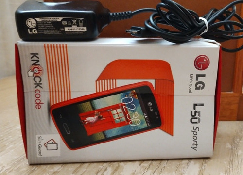 Caja Para Celular LG L50 Sporty,incluye Su Cargador Original