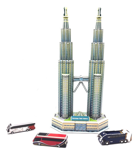 Juguetes De Puzzle Rompecabezas 3d Didacticos Torres Gemelas