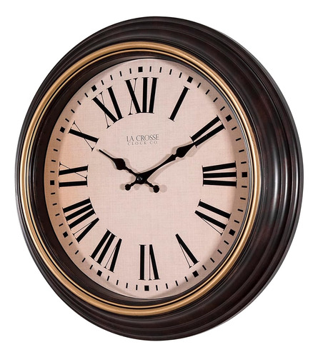 Reloj La Crosse 404-3045bk Reloj De Pared Analógico De Cuarz