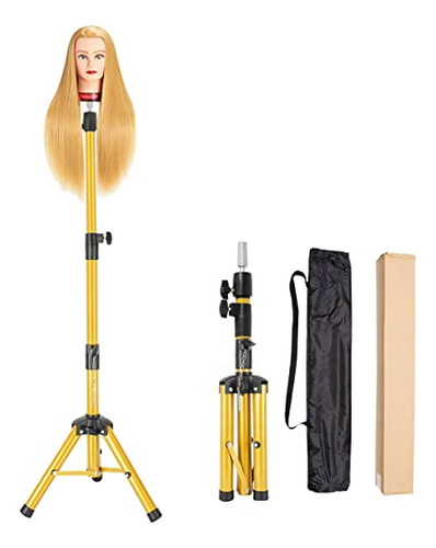 Heavy Duty Wig Stand TriPod - 55 Inch Mannequin Head Stand W
