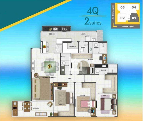 Imagem 17 de 20 de Lindo Apartamento Montado E Decorado No Sistema De Porteira Fechada, Na Quadra Do Mar Da Praia Da Costa! - Ap0258