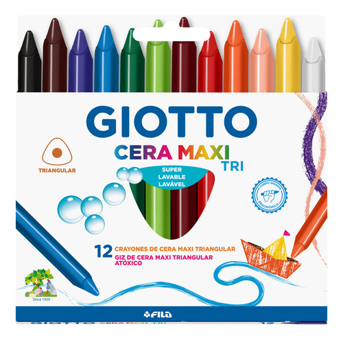 Giz De Cera Triangular + Neon Giotto