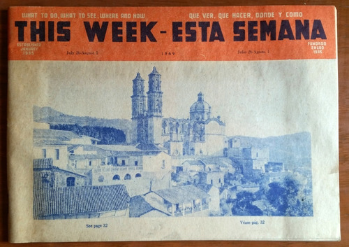 This Week - Esta Semana - Emma H. Viuda De Diego Rivera (Usado)