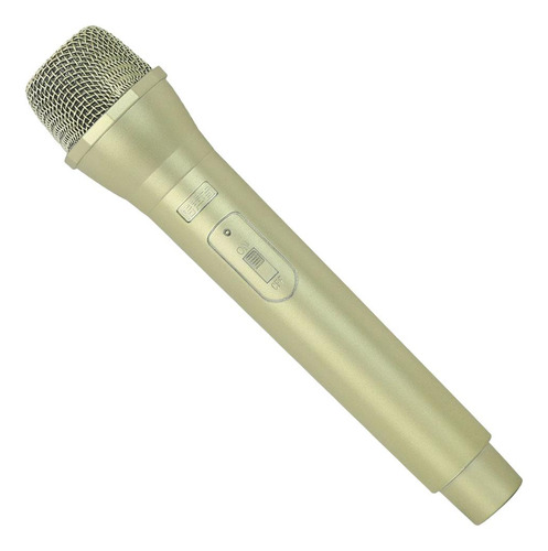 Karaoke De Juguete Con Micrófono Para 4,9x23,5x2,5cm Dorado