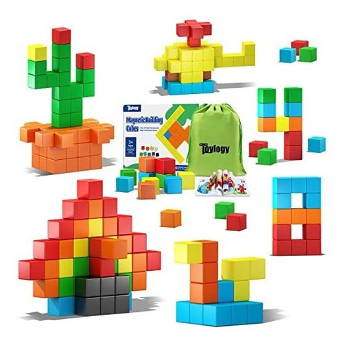 48pcs Bloques Magnéticos Para Niños Pequeños Juguetes D9fkt