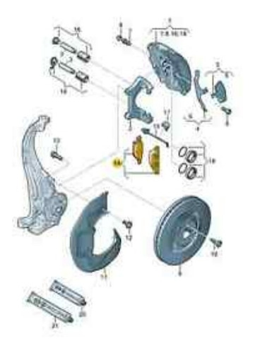 Imagen 7 de 10 de Juego Pastillas Freno Delant Audi A4 A5 A6 Q5 Textar Germany
