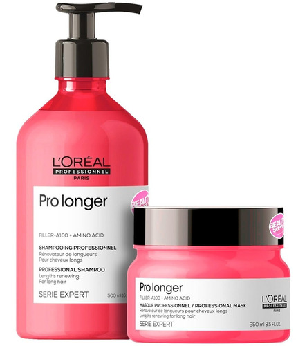 Shampoo Pro Longer Loreal 500ml Y Mascara 250ml