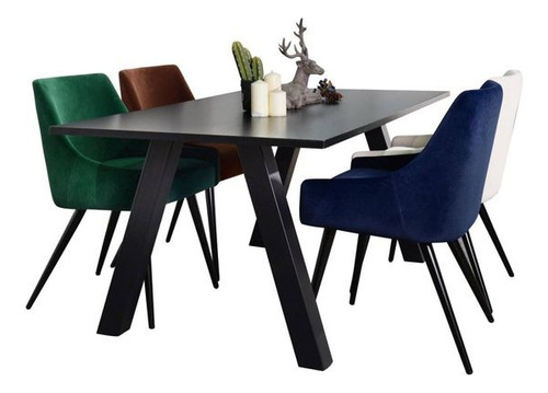 Juego De Comedor 4 Sillas Salina Just Home Collection