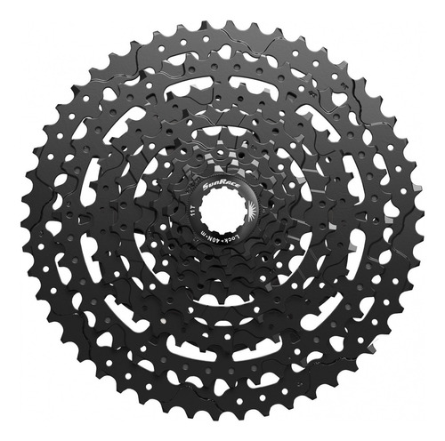 Cassete Sunrace 9v 11x50 M983 Super Cog 50d 11x50d 1x9v Mtb Cor Preto Quantidade máxima de dentes 50 Quantidade mínima de dentes 11