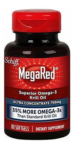 Megared Ultra Concentración 750mg Omega-3 Aceite De Krill C