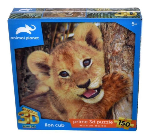 Puzzle 3d 150 Piezas Animal Planet - Leon Cachorro