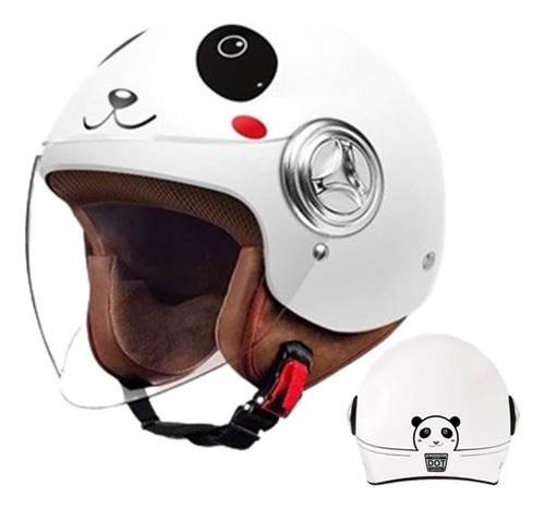 Dot Approved Open Face Kids Motorcycle Half Helmet Cute 3/4