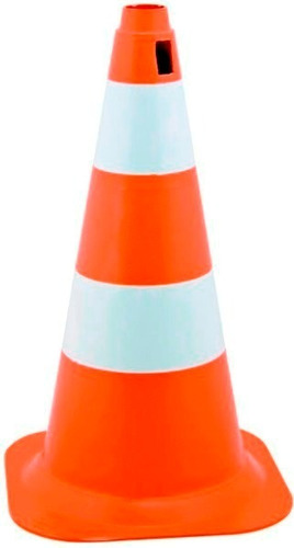 Cone Sinalização Pvc Transito Segurança 50 Cm