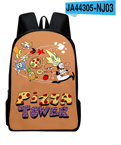 Mochila Escolar Game Pizza Tower Pizza Tower Pepperman Peppe
