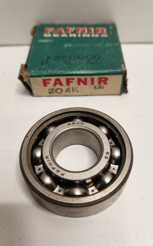 New Old Stock! Fafnir 20mm Id X 47mm Od Ball Bearing 204 Ccm