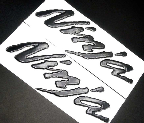 Imagen 2 de 3 de Sticker Figura Logotipo Ninja Para Moto Auto Skpalace