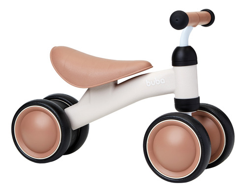 Bicicleta De Equilíbrio 4 Rodas Buba Bege
