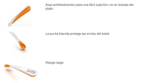 Cuchara Avent Bebes Infantil 6 Meses Unisex Punta Blanda X2