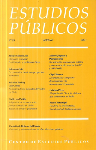 Estudios Públicos N° 89 - 2003 / C E P