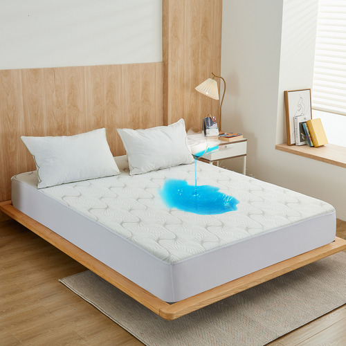 Cubre Colchón Impermeable Con Tejido 3d, Suave, Matrimonial