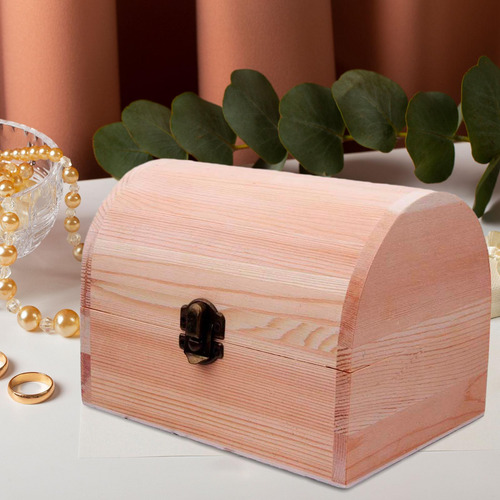 Caja De Madera Sin Terminar, Caja De 16cmx12cmx11,5cm