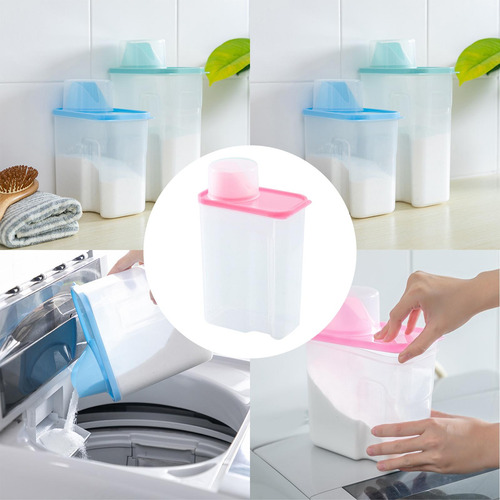 Washing Powder Container, Laundry Powder Storage 3l Pink