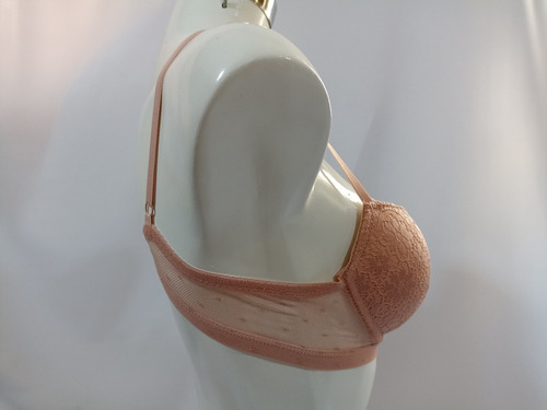 Brasier Rosa Encaje Copa Preformada Carnival